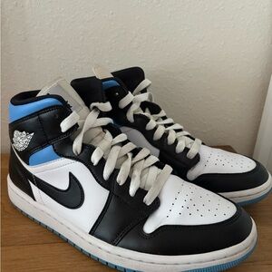 Nike Jordan 1 Mid University Blue Mens Size 10